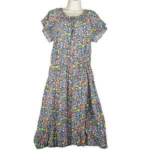 READ: Talbots Womens 10 Floral Dress Viscose Navy Blue Midi Ditsy‎ Cottagecore